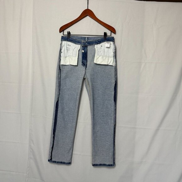 Anthropologie Etica Rae High Rise Clean Straight Leg Ankle Jeans Size 30 - Picture 6 of 16